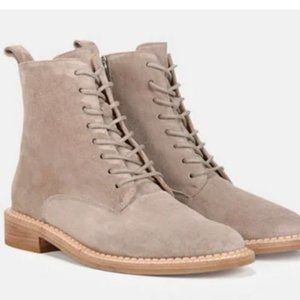 NIB Vince Cabria Suede Boots, ORIGINAL DESIGN of 2018, Light Woodsmoke, Size 6